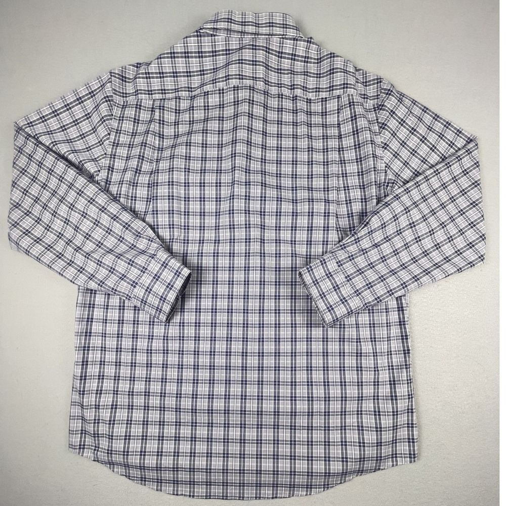 Jos. A. Bank Shirt Mens L Traveler Travel Tech Plaid Tailored Fit Stretch - Picture 9 of 9